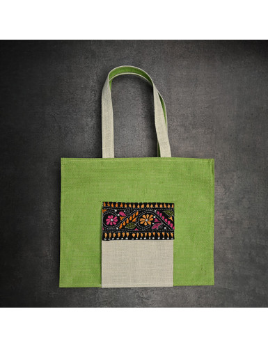 Handwoven Tote Bag -  Jute