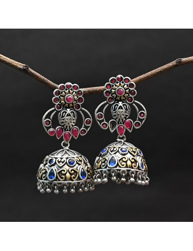 Dual Tone Royal Jhumkaas