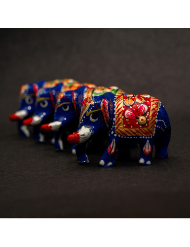 Hand Painted Ceramic Elephants