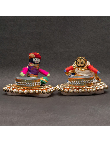 Rajasthani couple -Floating candle holder set