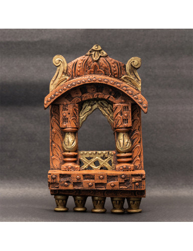 Traditional Rajasthani Style Hand Crafted Wooden Jharokha