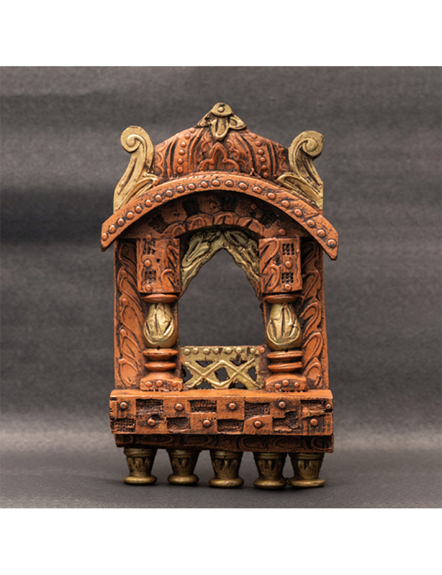 Traditional Rajasthani Style Hand Crafted Wooden Jharokha